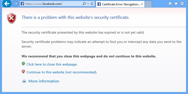 ssl certificate error