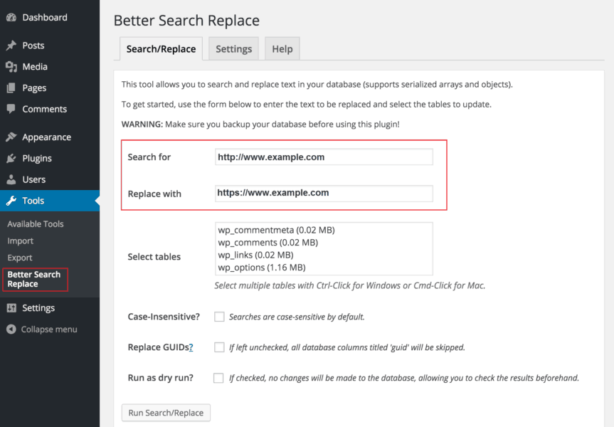 better search replace wordpress plugin