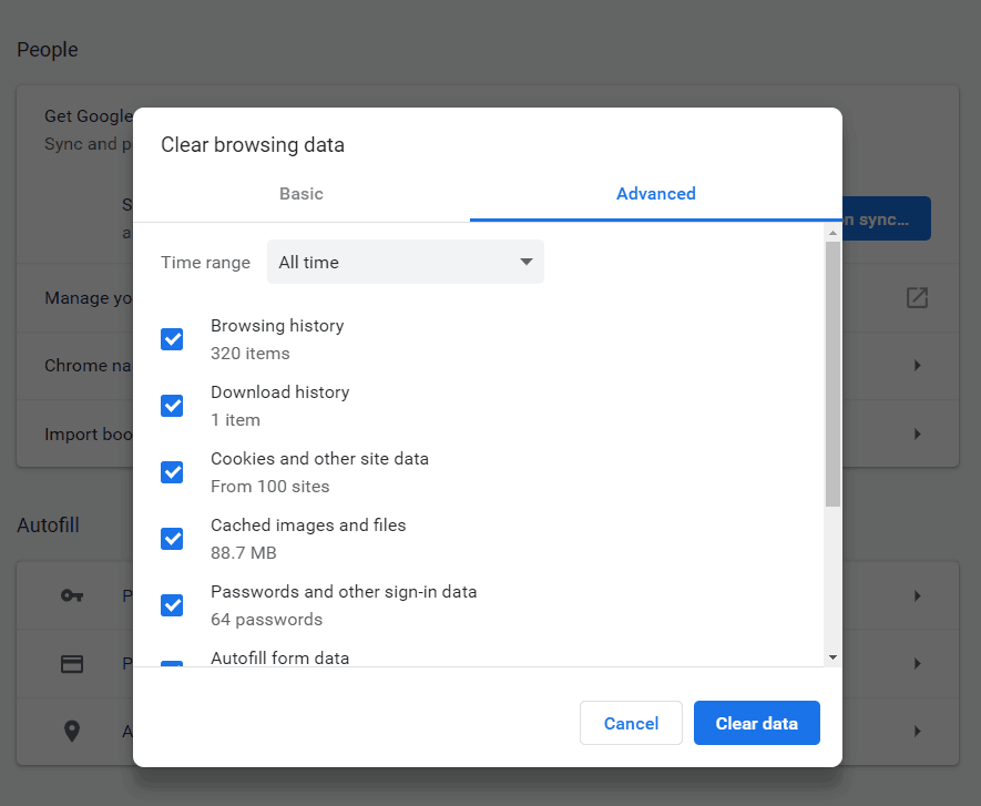 clear-cache-browser-history