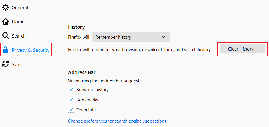 firefox-privacy-and-security-clear-historty