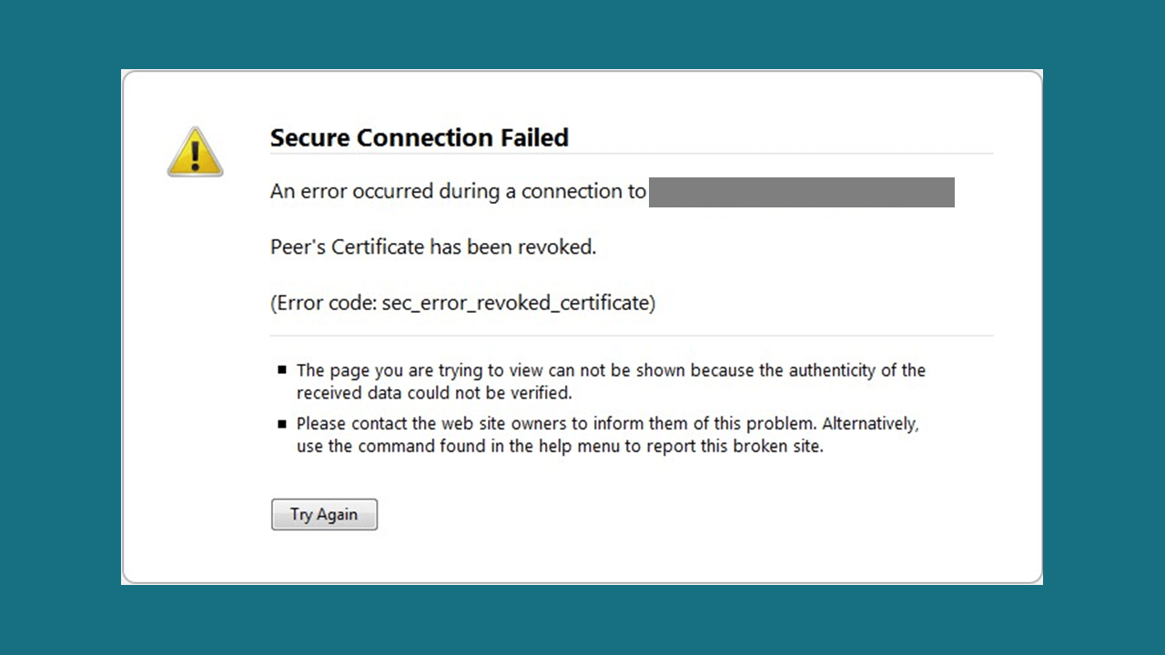 sec error revoked certificate