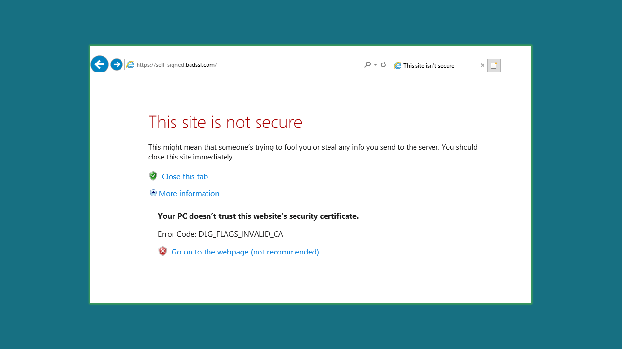 self-signed-ssl-certificate-error