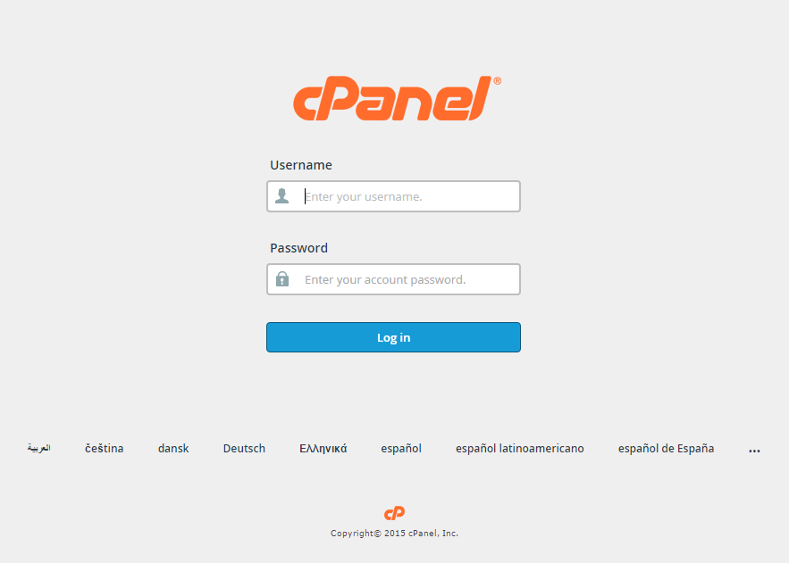 cpanel login