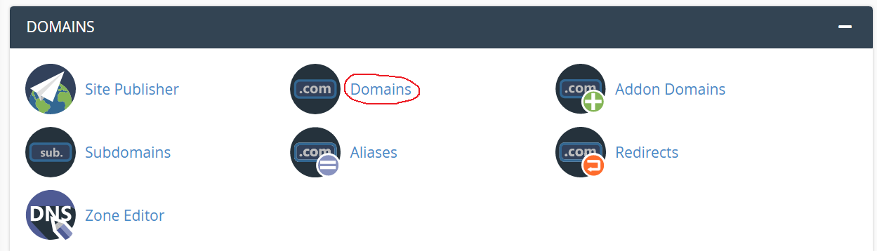 go to domains