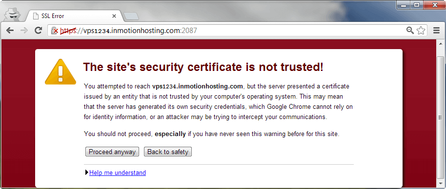 cyberduck ftps tries to use wrong certificate