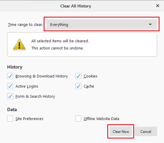 firefox-clear-all-history